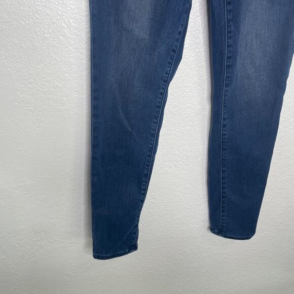 GAP Womens Jeans Size 28 Dark Wash High Rise Stretch Denim Blue Skinny Leg - Picture 9 of 11
